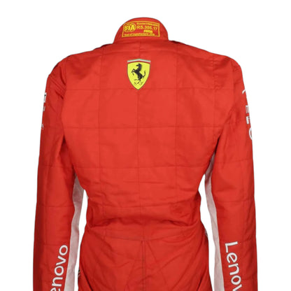 Kimi Raikkonen 2018 Ferrari F1 Racing Suit in red with authentic Ferrari sponsor logos and premium motorsport detailing