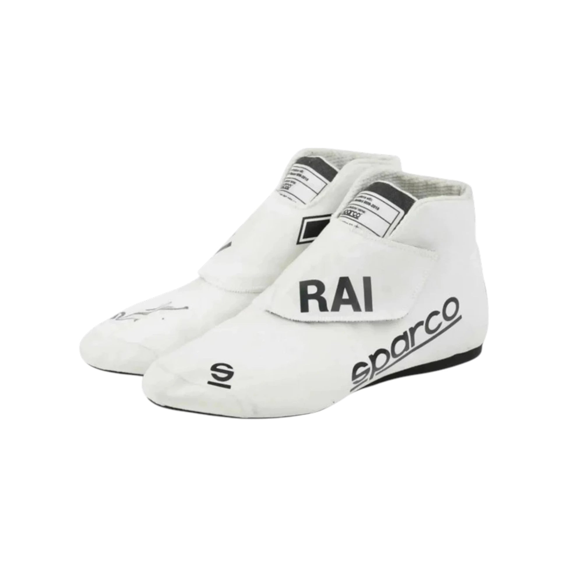 Kimi Räikkönen 2021 Alfa Romeo F1 racing shoes featuring Alfa Romeo inspired styling and motorsport detailing