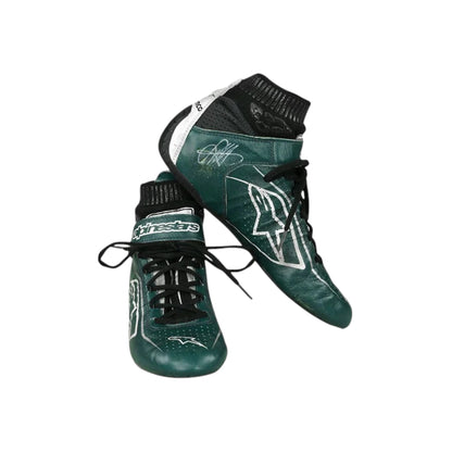Lance Stroll 2021 Aston Martin F1 racing shoes featuring Aston Martin inspired styling and motorsport detailing