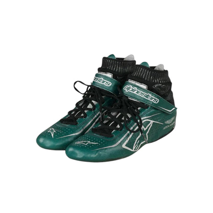 Lance Stroll 2021 Aston Martin F1 racing shoes featuring Aston Martin inspired styling and motorsport detailing
