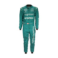 Lance Stroll 2022 Aston Martin F1 race suit in green with sponsor branding