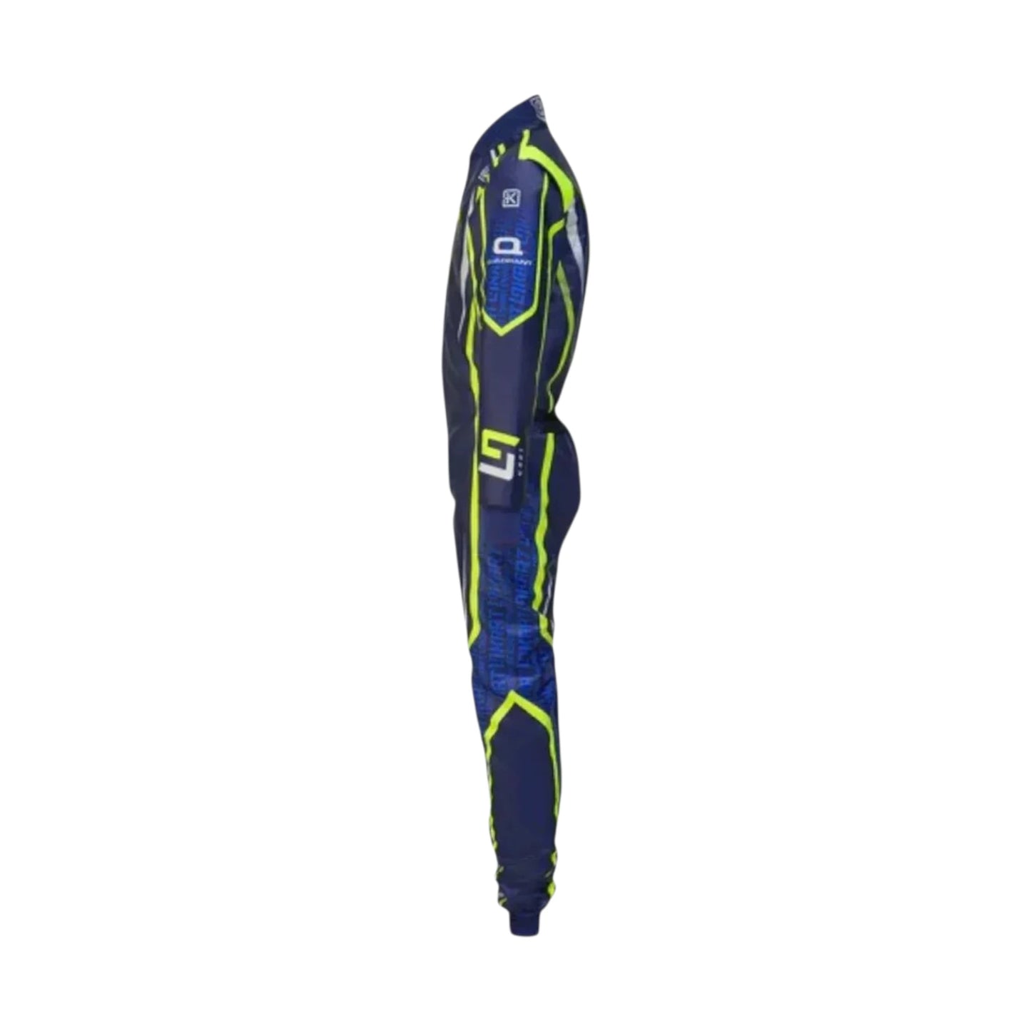 Lando Norris 2022 LN OMP Go Kart Racing Suit featuring LN inspired karting graphics and professional motorsport detailing
