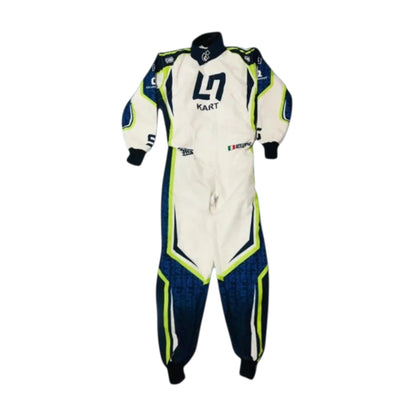 Lando Norris 2022 LN OMP Go Kart Racing Suit Overall featuring LN inspired karting graphics and professional racing design
