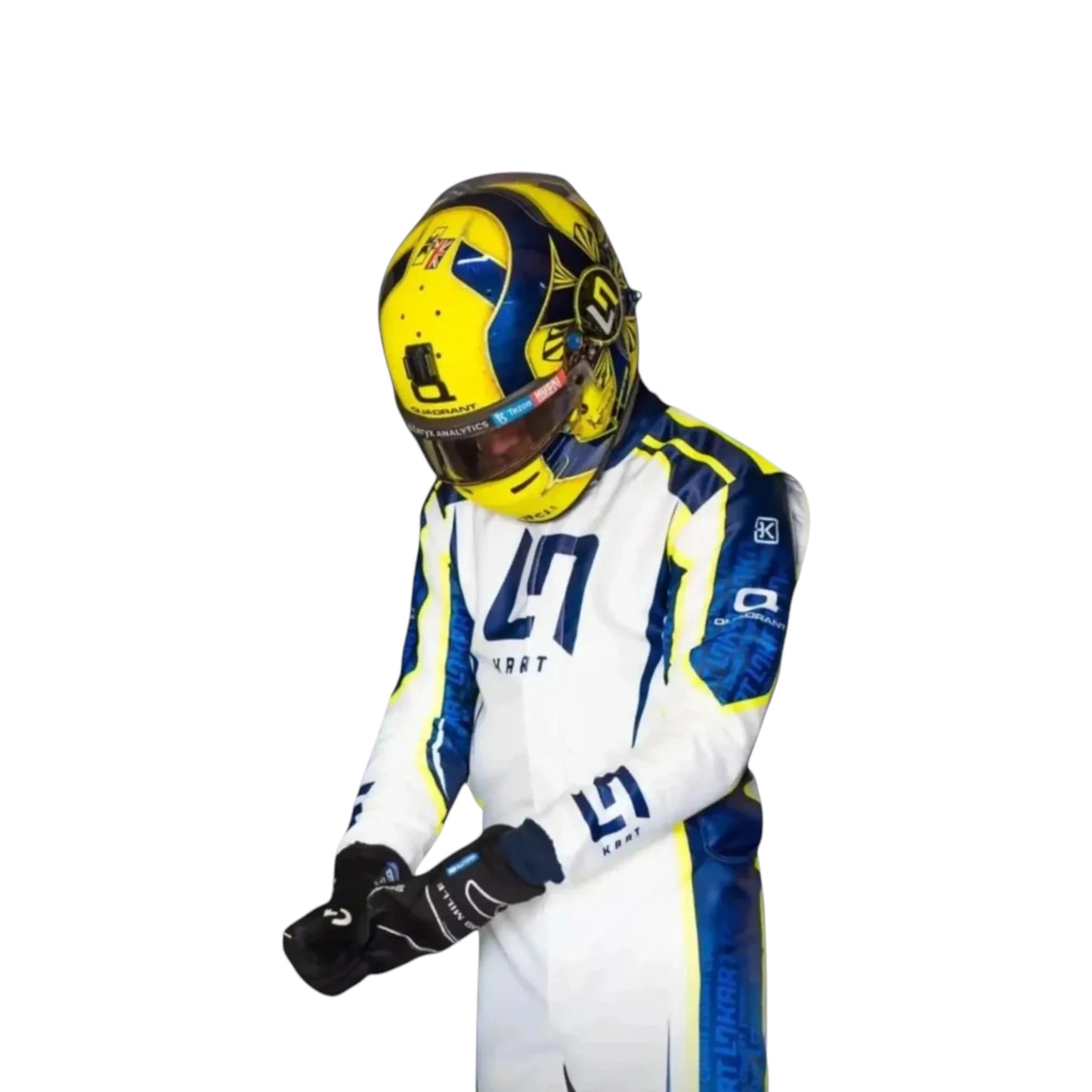 Lando Norris 2022 LN OMP Go Kart Racing Suit Overall featuring LN inspired karting graphics and professional racing design