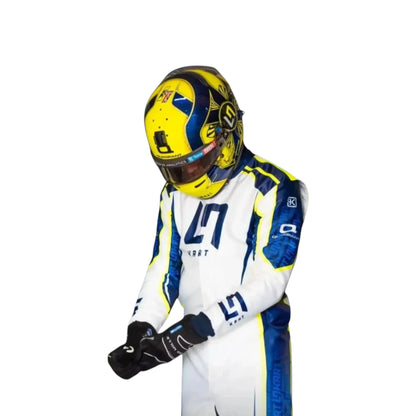 Lando Norris 2022 LN OMP Go Kart Racing Suit Overall featuring LN inspired karting graphics and professional racing design