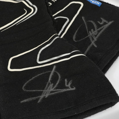 Lando Norris 2023 McLaren F1 Racing Gloves in black with McLaren sponsor logos and premium motorsport detailing