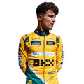 Lando Norris 2024 McLaren Monaco GP F1 race suit with special edition papaya styling and sponsor details