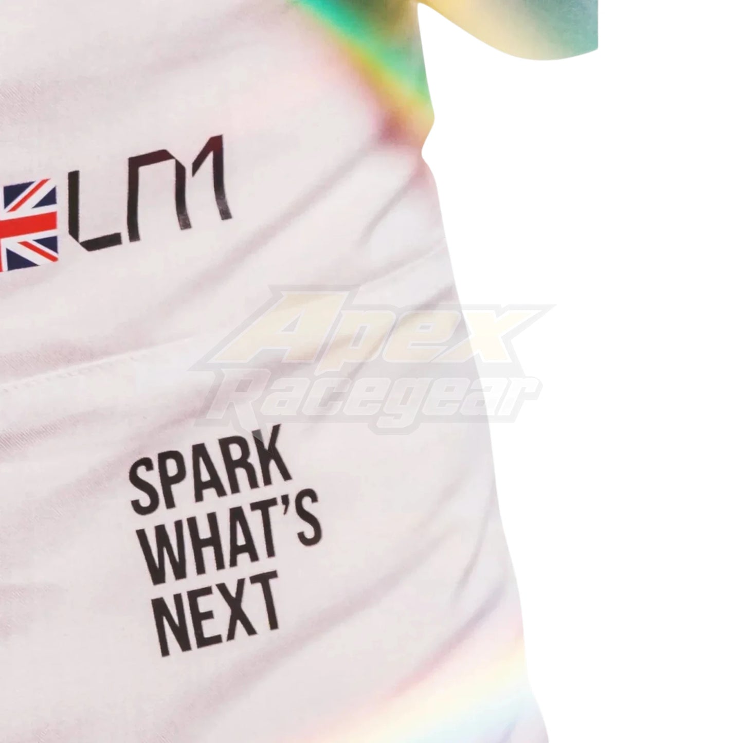 White Lando Norris 2026 McLaren British GP F1 Racing Suit with McLaren Formula 1 team sponsor logos and British GP special edition detailing