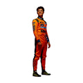 Lando Norris 2026 McLaren F1 race suit in papaya orange with black accents and sponsor logos