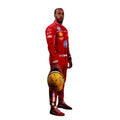 Lewis Hamilton 2025 Ferrari F1 race suit in red with sponsor branding