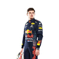 Max Verstappen 2021 Red Bull F1 race suit in navy blue with Red Bull and sponsor branding
