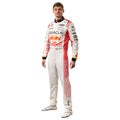 Max Verstappen 2025 Red Bull Japanese GP F1 race suit in white and red with sponsor branding