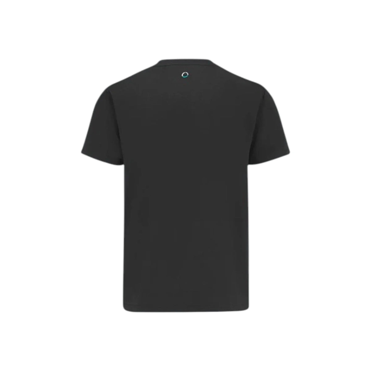 Mercedes AMG Petronas F1 Team Big Logo T Shirt in black featuring large chest team branding and clean crew neck design