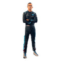 Nicholas Latifi 2022 Williams F1 race suit in navy blue with light blue accents featuring sponsor logos