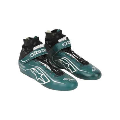 Nico Hülkenberg 2022 Aston Martin F1 racing shoes featuring Aston Martin inspired styling and motorsport detailing