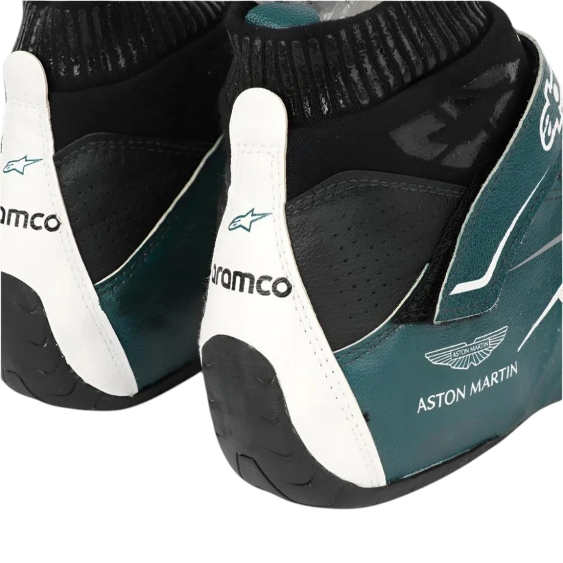 Nico Hülkenberg 2022 Aston Martin F1 racing shoes featuring Aston Martin inspired styling and motorsport detailing