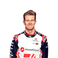 Nico Hülkenberg 2024 Haas F1 race suit in white with black panels and red accents