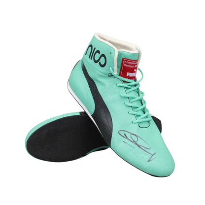 Nico Rosberg 2017 Mercedes-AMG Petronas F1 racing shoes featuring Mercedes-AMG styling and motorsport detailing