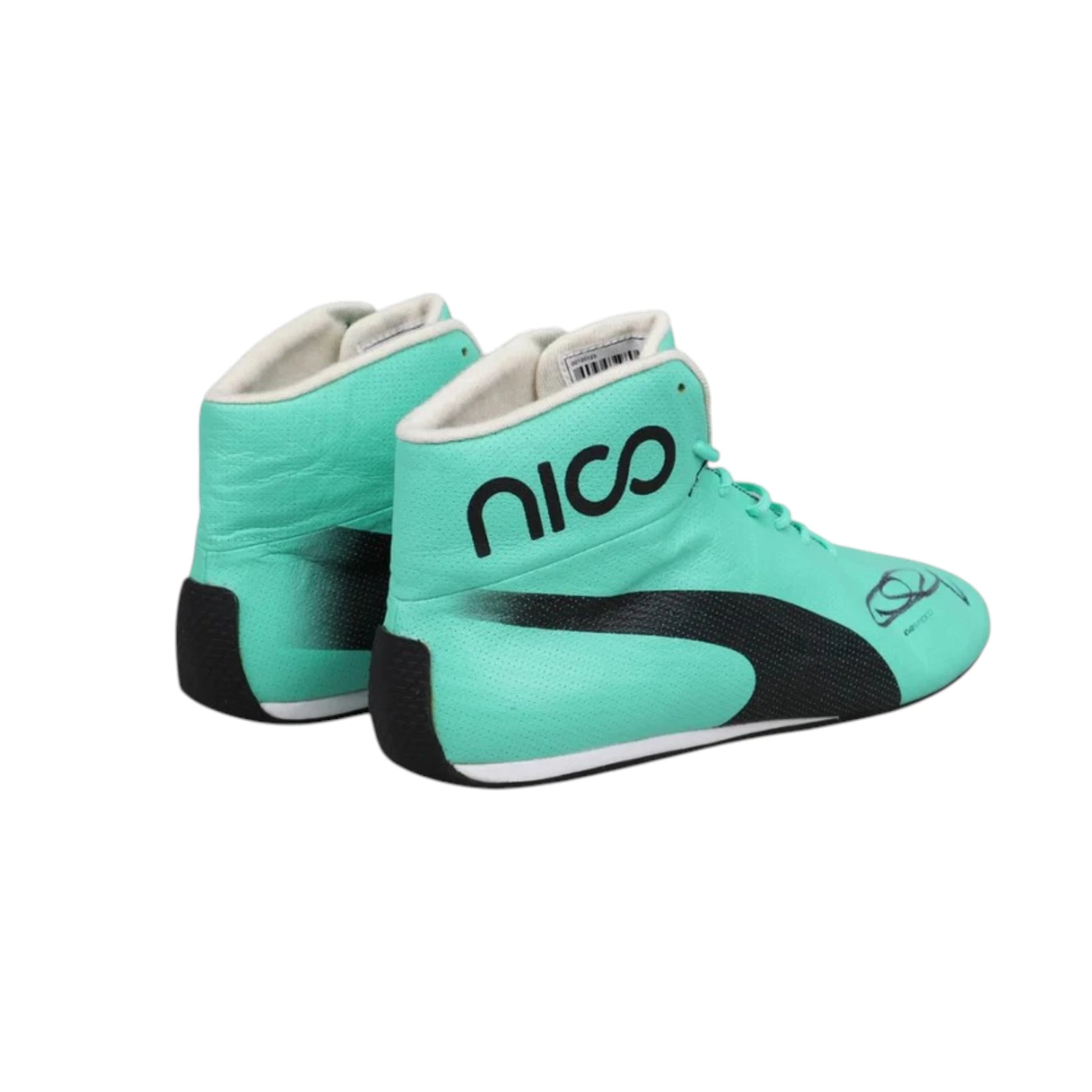 Nico Rosberg 2017 Mercedes-AMG Petronas F1 racing shoes featuring Mercedes-AMG styling and motorsport detailing