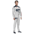 Nyck de Vries 2023 AlphaTauri F1 race suit in white with navy blue detailing and sponsor logos