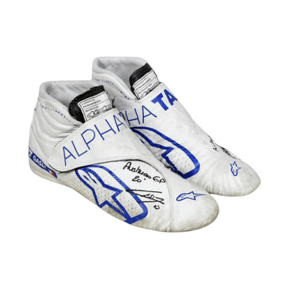 Pierre Gasly 2020 AlphaTauri Austrian GP F1 racing shoes featuring AlphaTauri inspired styling and Austrian Grand Prix detailing