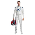 Pierre Gasly 2020 AlphaTauri F1 race suit in white and navy blue with sponsor logos