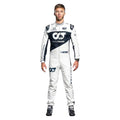 Pierre Gasly 2021 AlphaTauri F1 race suit in white and navy blue with sponsor logos