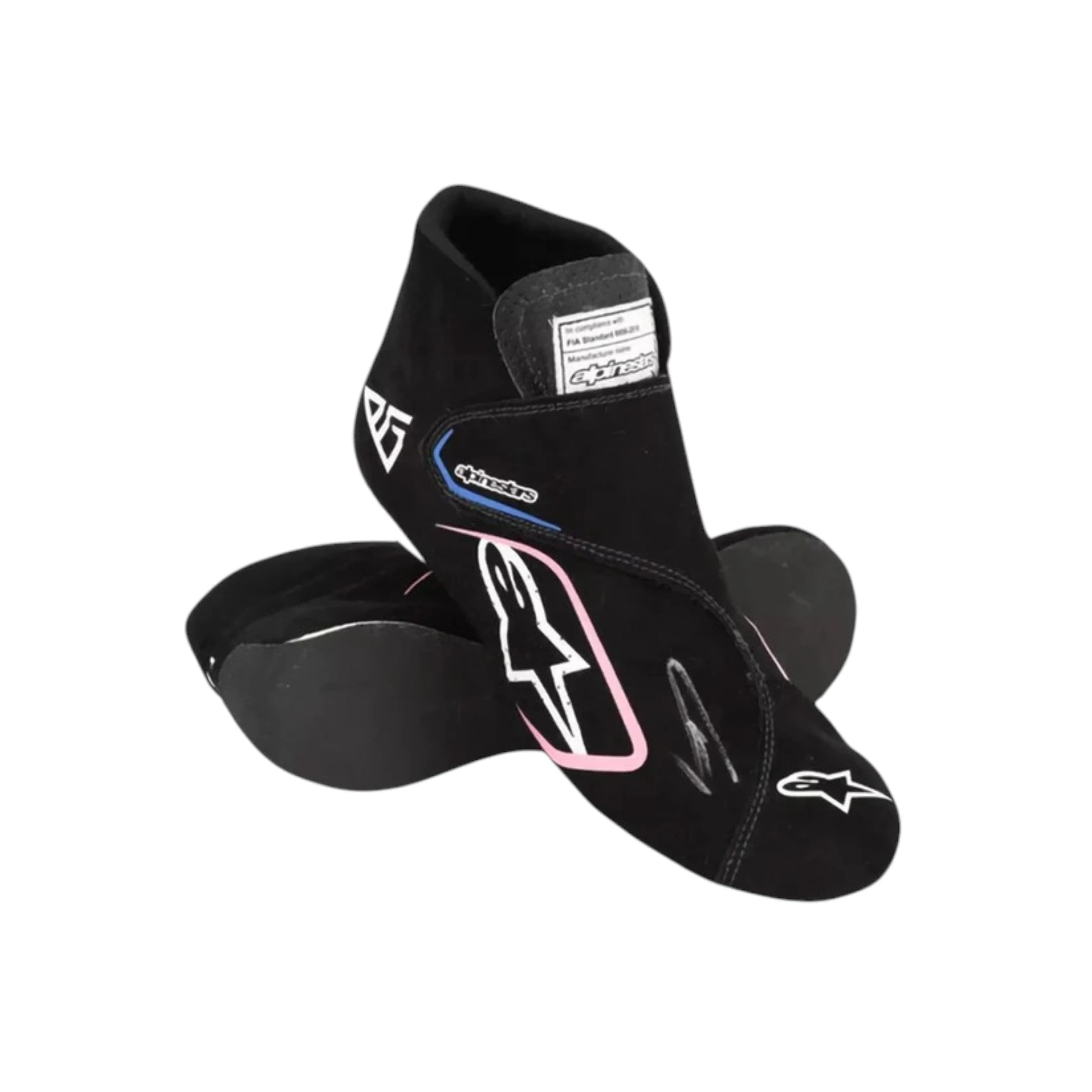 Pierre Gasly 2023 Alpine Monaco GP F1 racing shoes featuring Alpine inspired styling and Monaco Grand Prix detailing