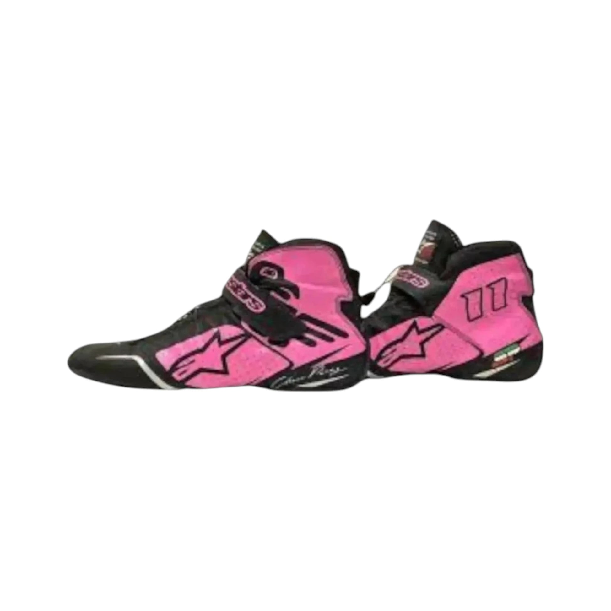 Sergio Perez 2017 F1 racing shoes featuring motorsport inspired styling and racing detailing