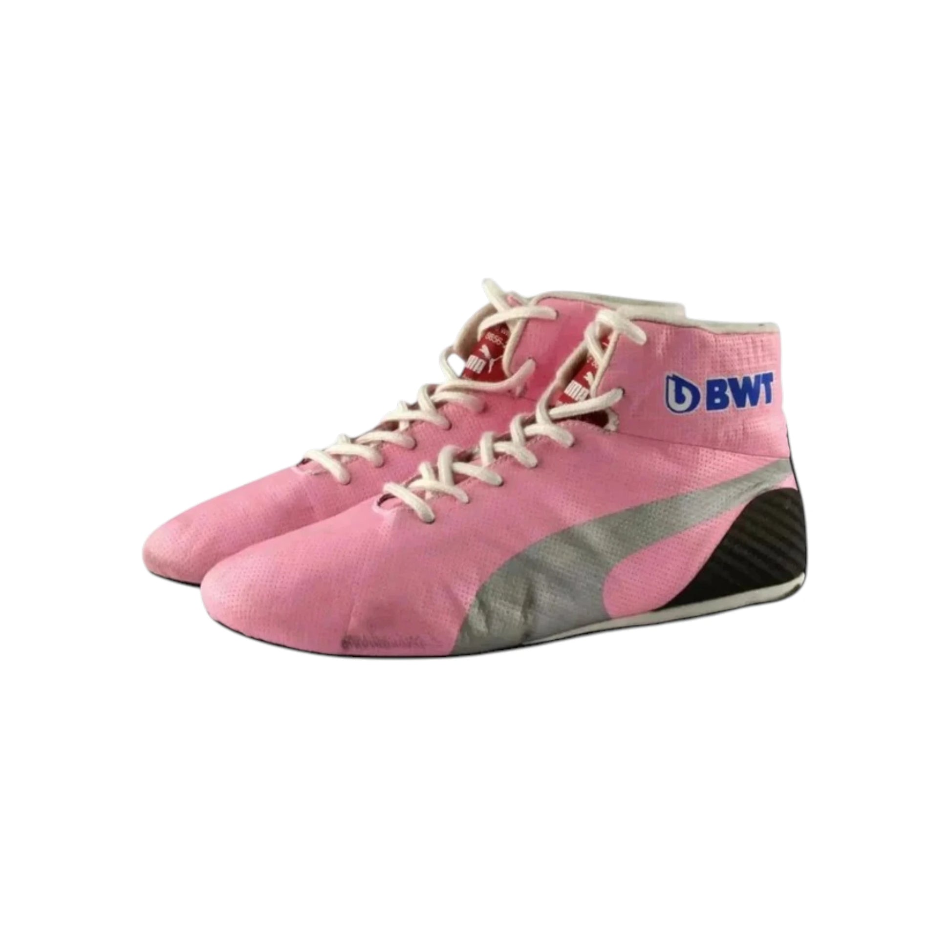 Sergio Perez 2019 Racing Point F1 racing shoes featuring Racing Point inspired styling and motorsport detailing