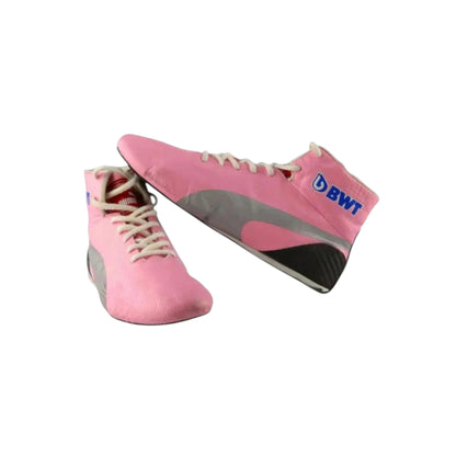 Sergio Perez 2019 Racing Point F1 racing shoes featuring Racing Point inspired styling and motorsport detailing