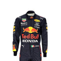 Sergio Perez 2021 Red Bull F1 race suit in navy blue with Red Bull and sponsor branding