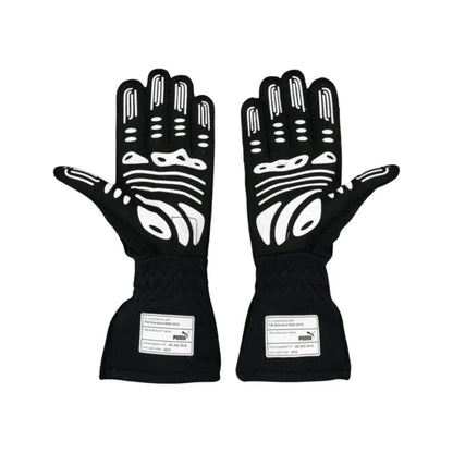 Sergio Perez 2022 Red Bull F1 Racing Gloves in black with Red Bull sponsor logos and premium motorsport detailing