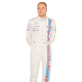 Valtteri Bottas 2014 Williams F1 race suit white suit with Martini Racing blue and red stripes and team sponsor logos